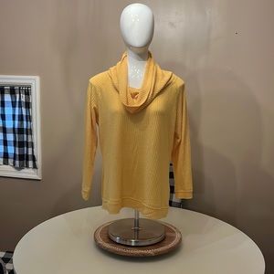 Caslon waffle knit cowl neck